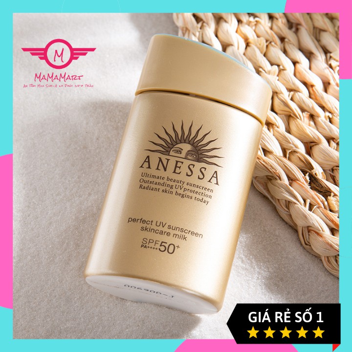 Kem chống nắng Anessa Perfect UV Nhật Bản SPF50+ 60ml ,bảo vệ và dưỡng ẩm da, phù hợp với mọi loại da