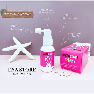 Xịt Tan Ráy Tai Cho Bé Cleanears Kids 30ml