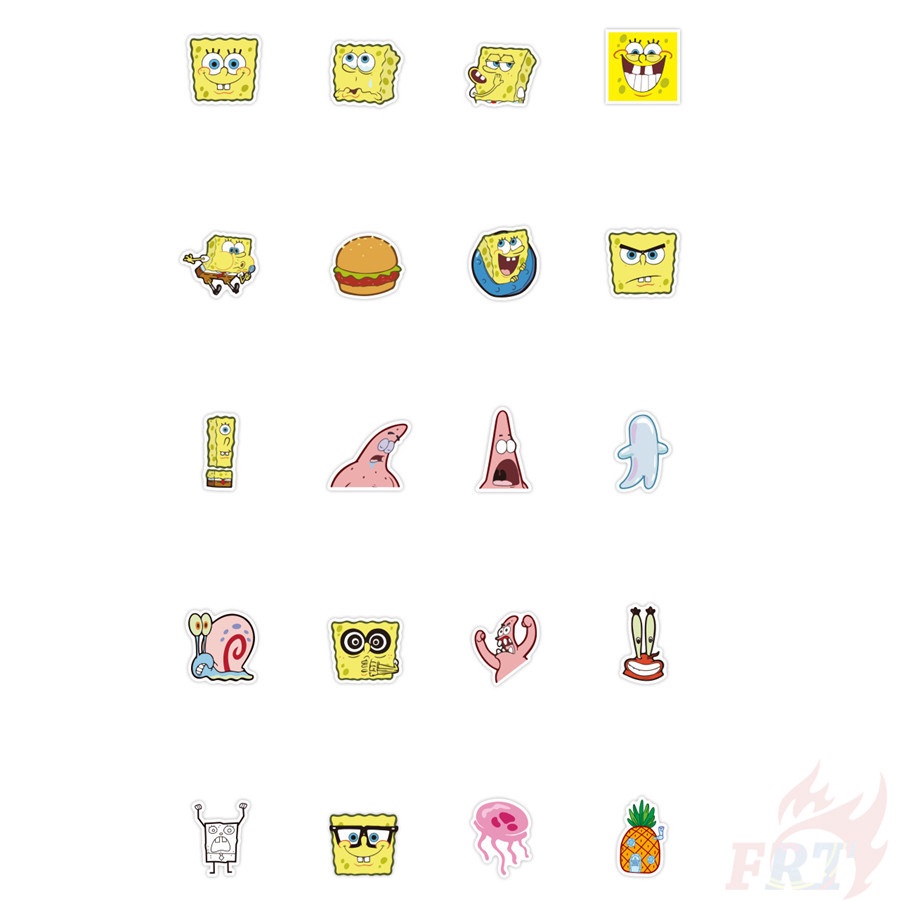 ❉ SpongeBob SquarePants Stickers ❉ 40Pcs/Set DIY Decals Stickers for Album Diary Laptop Scrapbooks