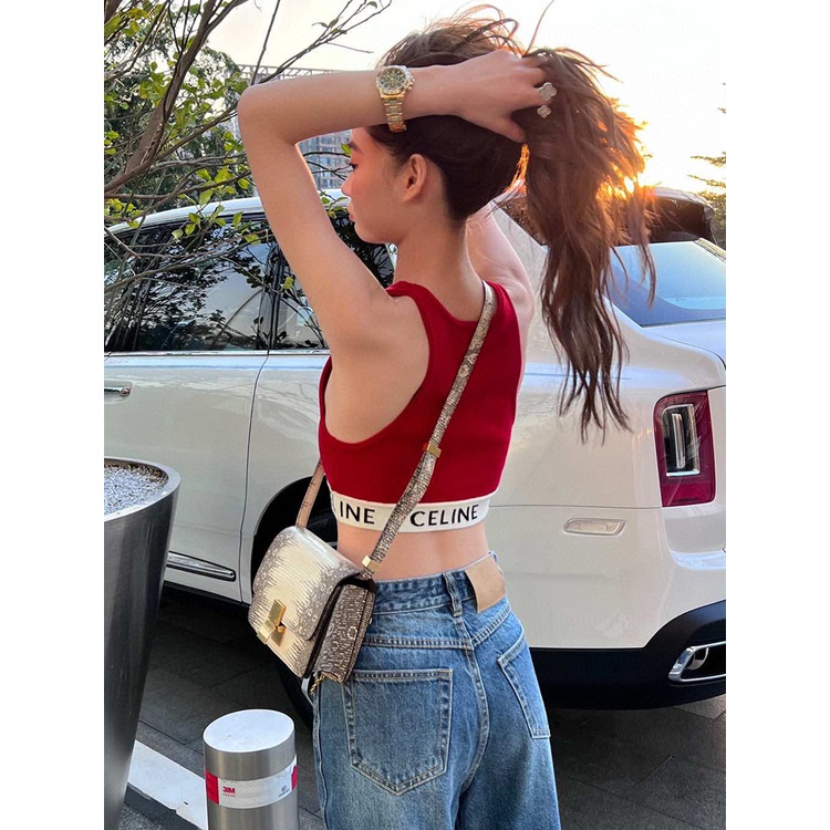 Áo Dệt Kim Không Tay Phong Cách Thể Thao Thời Trang Mùa Hè Dễ Phối Đồ