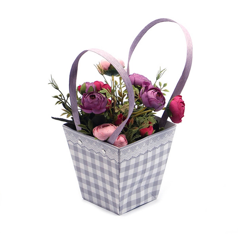 Túi Giấy Đựng Hoa Chống Thấm Nước Có Tay Cầm Gấp Gọn Tiện Lợi