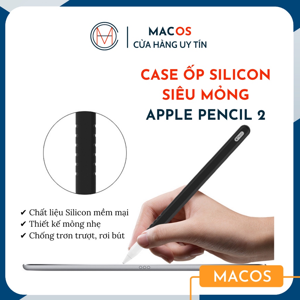 Vỏ case cho Apple Pencil 2 bao bọc bút silicon chống va đập (AP04)