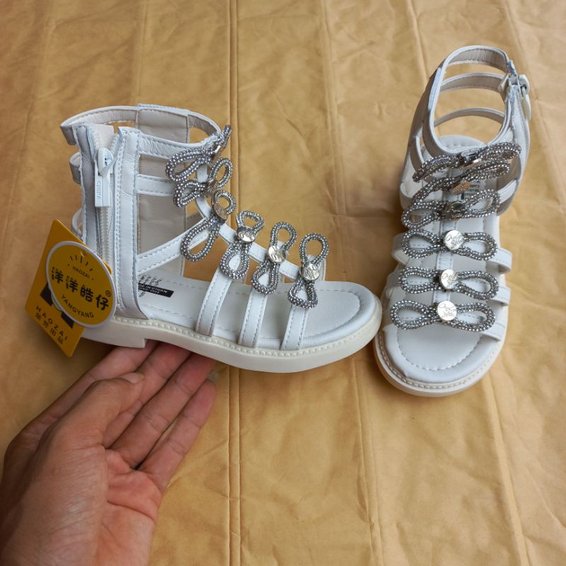 Sandal bé gái.Giày sandal chiến binh cao cổ cá tính cho bé gái mền nhẹ êm chân