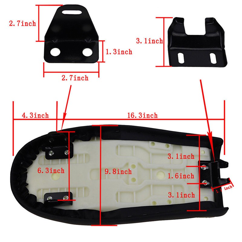 Yên xe mô tô Café Racer chất liệu da cao cấp