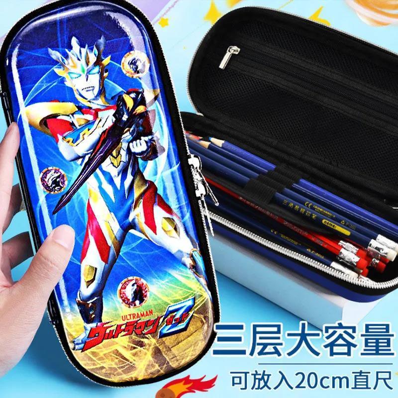 Túi Đựng Bút Đa Năng Sức Chứa Lớn Họa Tiết Hoạt Hình 3D Dễ Thương