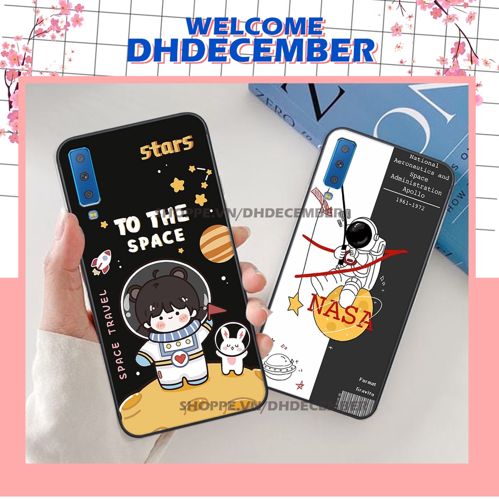 Ốp lưng Samsung Galaxy A7 2018 in hình dễ thương- cute dog- n@sa RẺ-ĐẸP-CHẤT