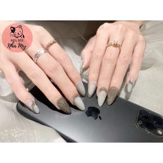 [NailBox] Móng úp thiết kế nhũ flash
