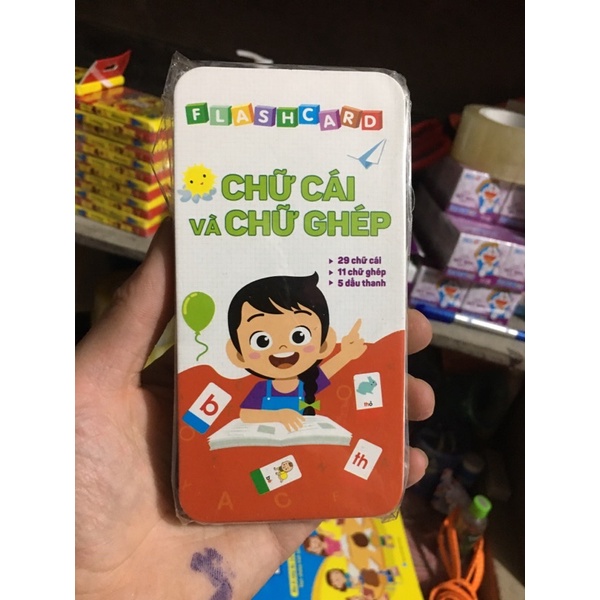 Combo 2 Bộ Flashcard Chữ Cái Và Chữ Ghép. Thẻ Học Toán