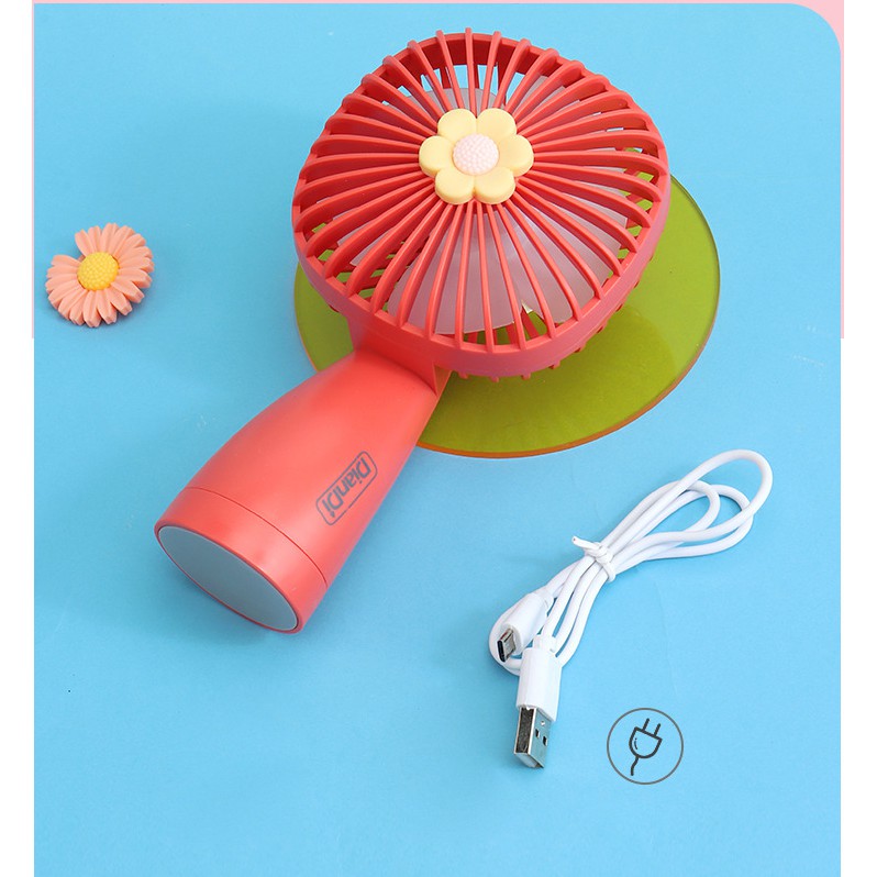 Quạt mini cầm tay chính hãng DianDi Hình hoa cúc pin sạc,quạt điện cầm tay (Màu Ngẫu Nhiên) | BigBuy360 - bigbuy360.vn