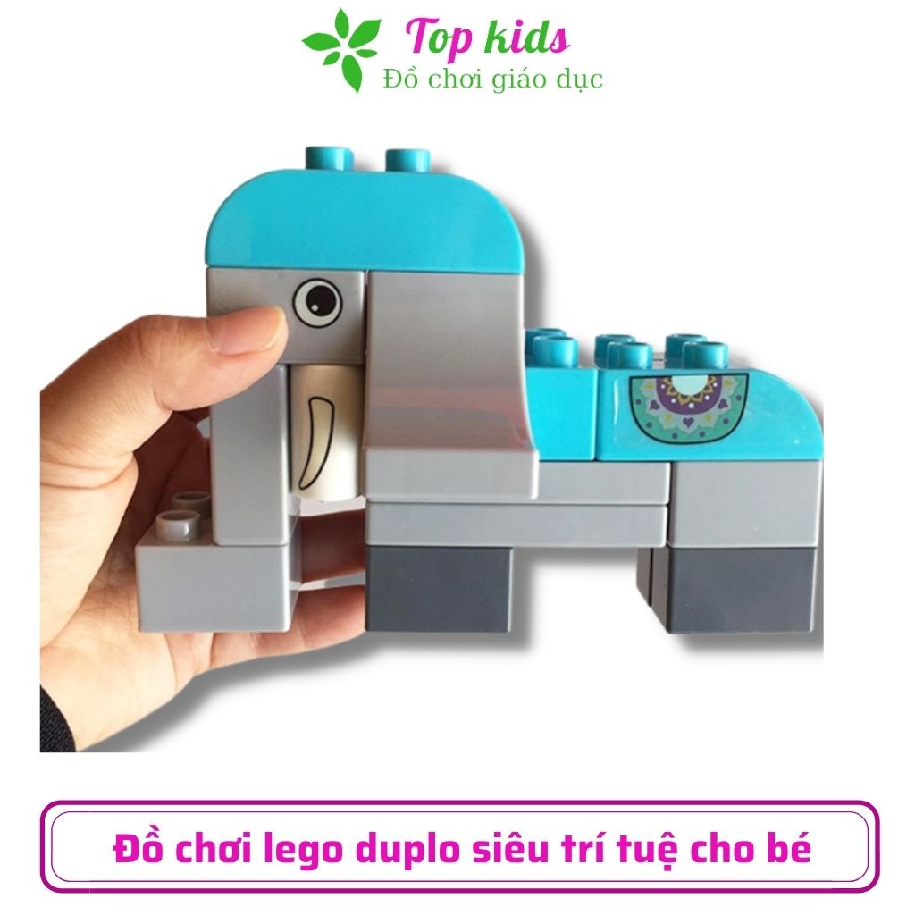 Đồ chơi lego Duplo FEELO Thế Giới Thú Cưng Đáng Yêu 102 Chi Tiết Siêu To hàng hộp loại 1 chính hãngTOPKIDS