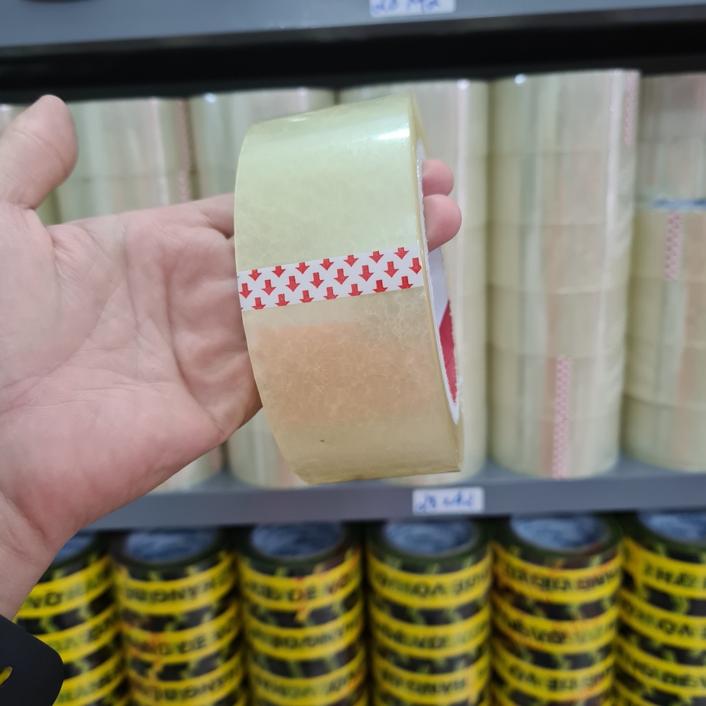 Cuộn Băng Keo Trong, Băng Keo Đục , Cuộn 200 Yard, 1,7 Kg Dư, Keo Dính Chắc