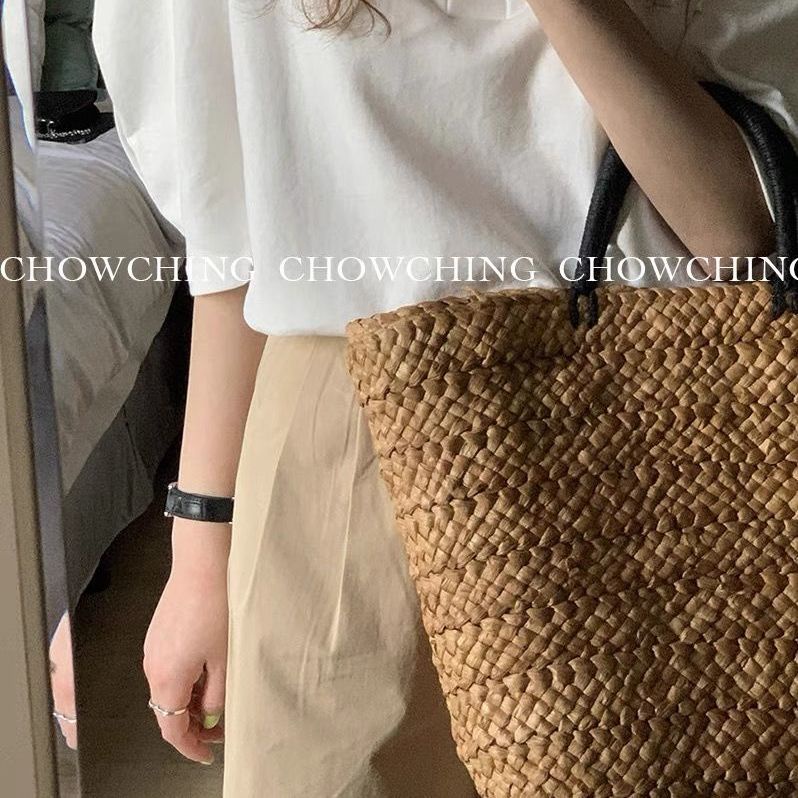 Hàng Mới Về Mới Túi Xách Rơm Đan Tay Phong Cách Retro Pháp 2022