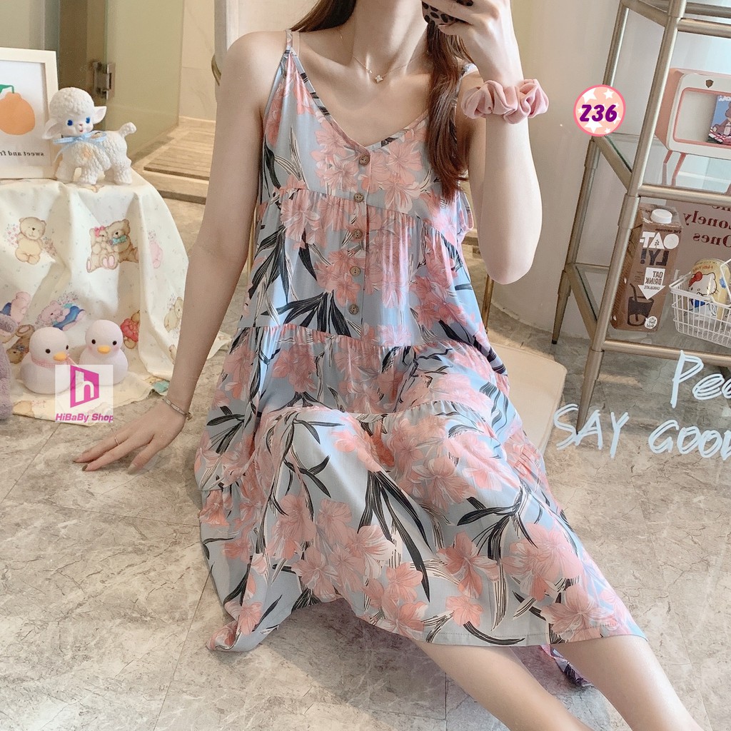 Váy Lanh 2 Dây Có cài Cúc, Dây diều chỉnh Dáng Rộng Z36 | BigBuy360 - bigbuy360.vn