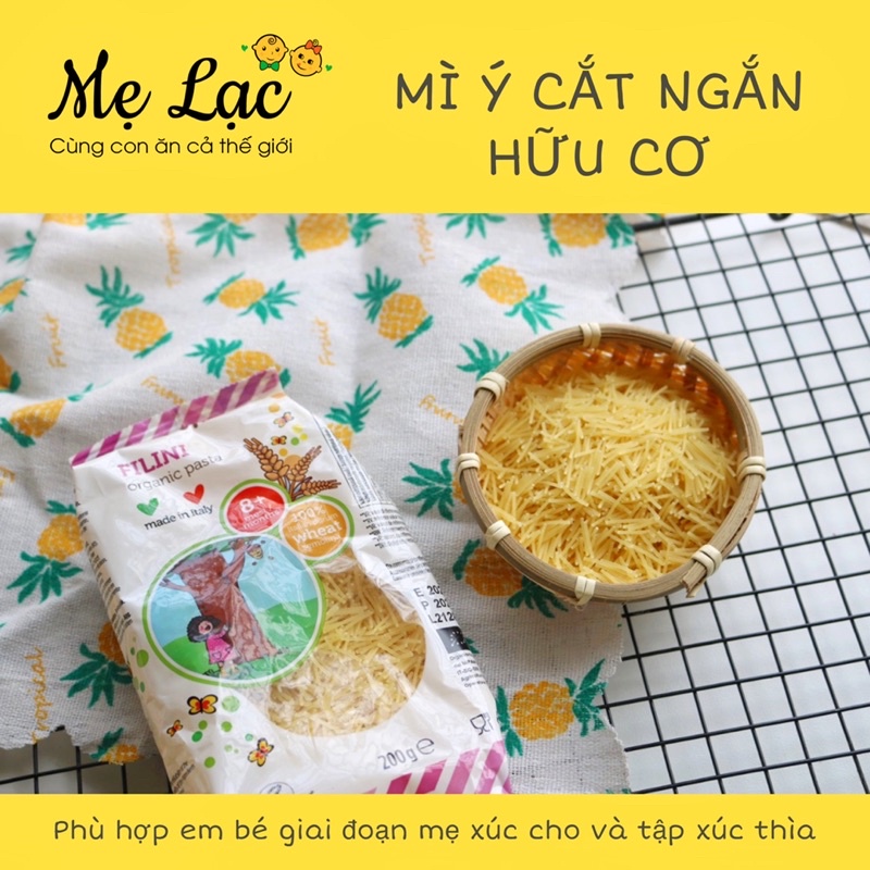 Mì nui ăn dặm hữu cơ Bio Junior cho bé từ 8 tháng tuổi