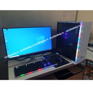 Bộ máy tính chơi GAME màn 24 inch linh kiện mới full box cấu hình siêu cao
