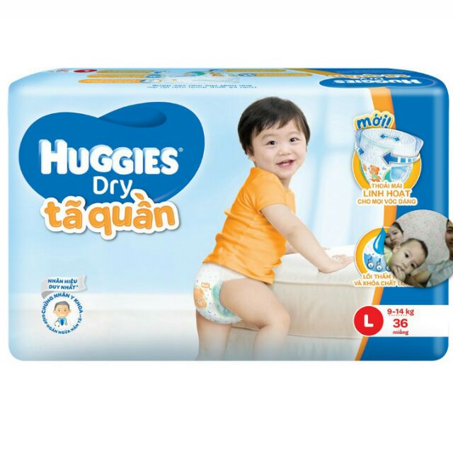 150 miếng Bỉm huggies size l