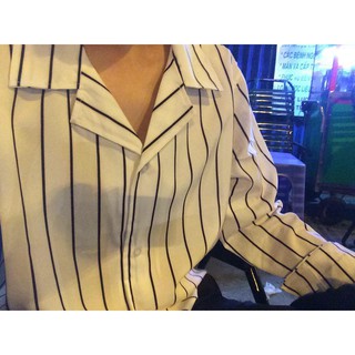 ÁO SƠMI SỌC TRẮNG