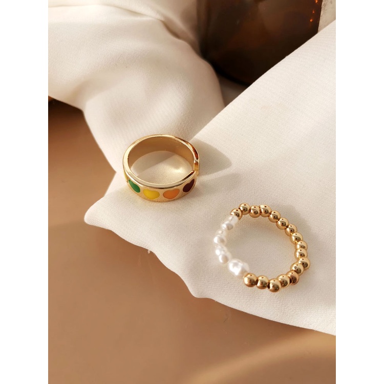 Nhẫ cá tính, Set nhẫn nhẹ nhàng, đơn giản