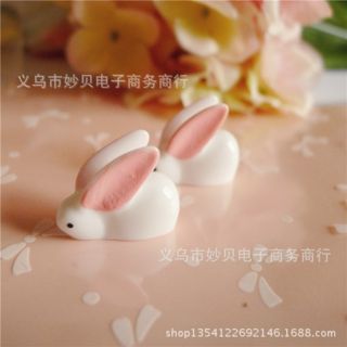 Charm con thỏ mô hình thỏ trắng