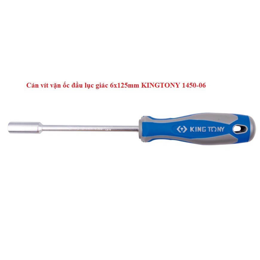 Cán vít vặn ốc đầu lục giác 6x125mm KINGTONY 1450-06