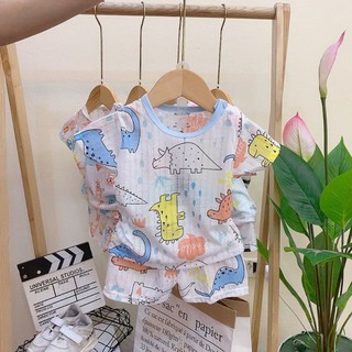 BỘ COTTON GIẤY CỘC TAY CHO BÉ 3-15 KG, GIAO MẪU NGẪU NHIÊN