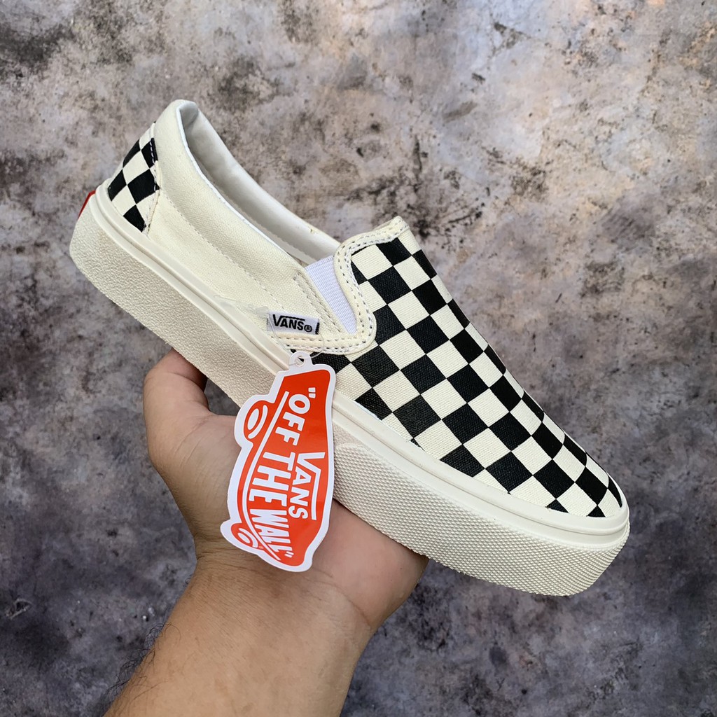 Giày Vans lười caro thể thao sneaker Hot trend nam nữ