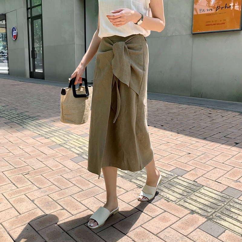 Set Váy Xoắn Eo Hàn Mix Áo Phông Tay Dơi Phong Cách | BigBuy360 - bigbuy360.vn