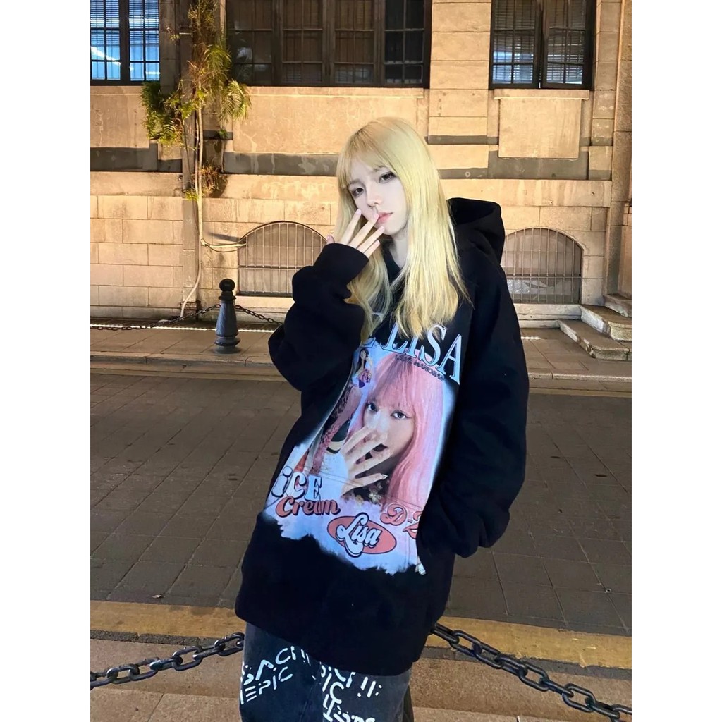 <M-2XL> ÁO HOODIE HÌNH LISA BLACKPINK SIÊU XINH - ORDER 10 NGÀY | BigBuy360 - bigbuy360.vn