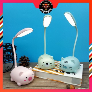 [HÌNH THẬT] Đèn Ngủ Thú Cưng, Đèn Led Để Bàn Hình Thú Mini Ánh Sáng Vàng, Tiết Kiệm Điện