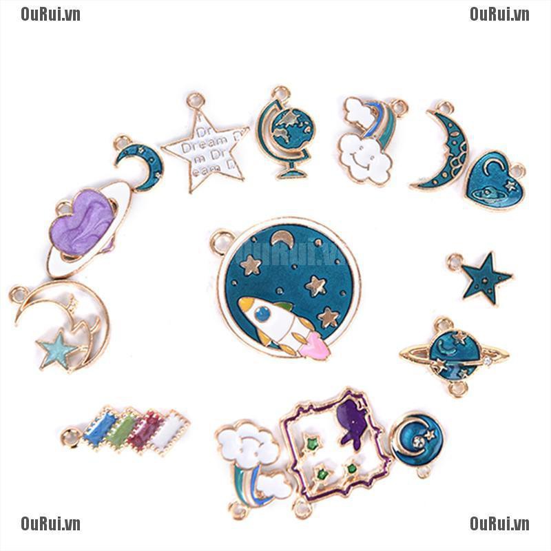 Bộ 15 Mặt Dây Chuyền Tráng Men Đáng Yêu Tự Làm