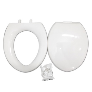 Nắp bồn cầu nhựa trắng phù hợp với hầu hết bồn cầu 2 khối