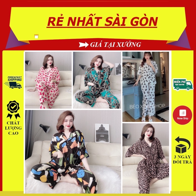 [FREESHIP]Đồ  Ngủ 40-100kg TNQD Cánh Dơi   Bigsize Cao Cấp Kiểu Dáng Đẹp Vải Lụa Nhật Lạnh Mặc Cực Thích