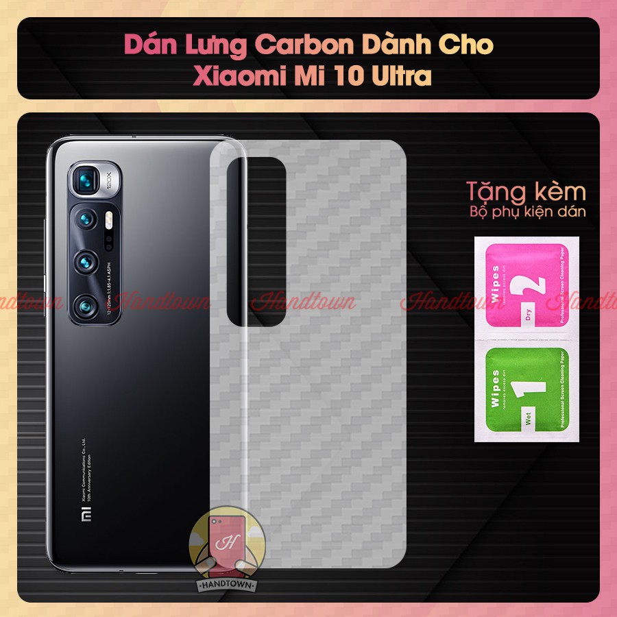 Miếng dán lưng cacbon XIAOMI MI 10 ULTRA / 10 ULTRA  Extreme Edition