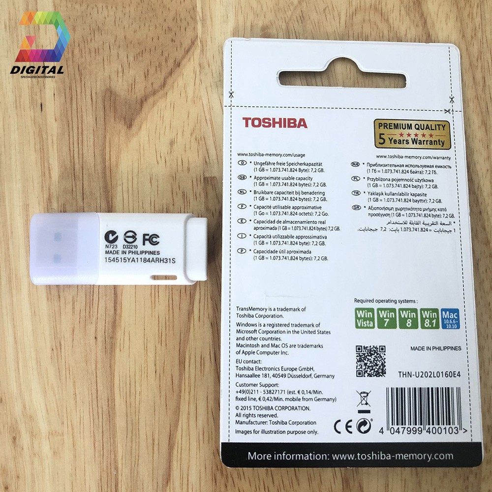 USB TOSHIBA 16GB Chính Hãng Bảo Hành 24 Tháng