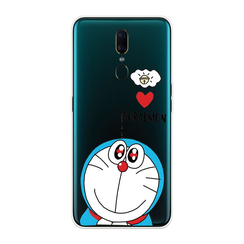 Ốp Lưng Oppo F7 F9 F11 Pro TPU mềm Case Doraemon Two