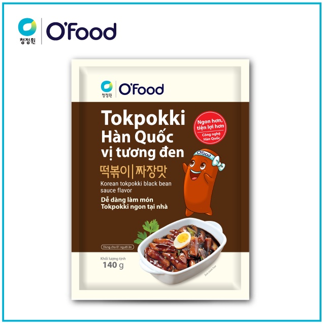 COMBO 5 gói tokbokki O'food 140g đủ 5 vị