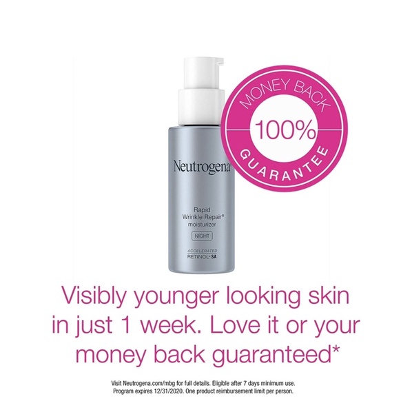 Kem dưỡng ban đêm chống lão hóa Neutrogena Rapid Wrinkle Repair Retinol Moisturizer