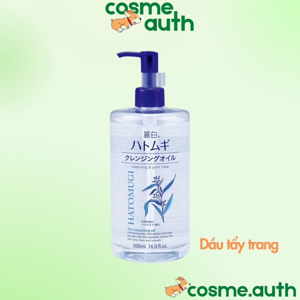 Dầu Tẩy Trang Hatomugi Cleansing &amp; Pore Clear, The Cleaning Oli Nhật Bản 500ml