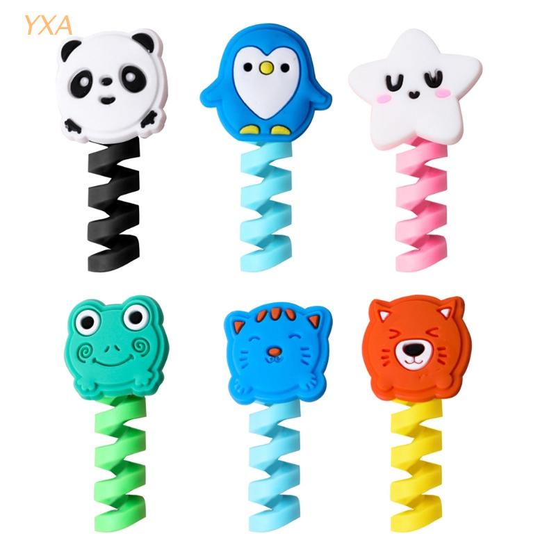 Set 2 Phụ Kiện Bảo Vệ Đầu Dây Cáp Sạc Usb Dễ Thương