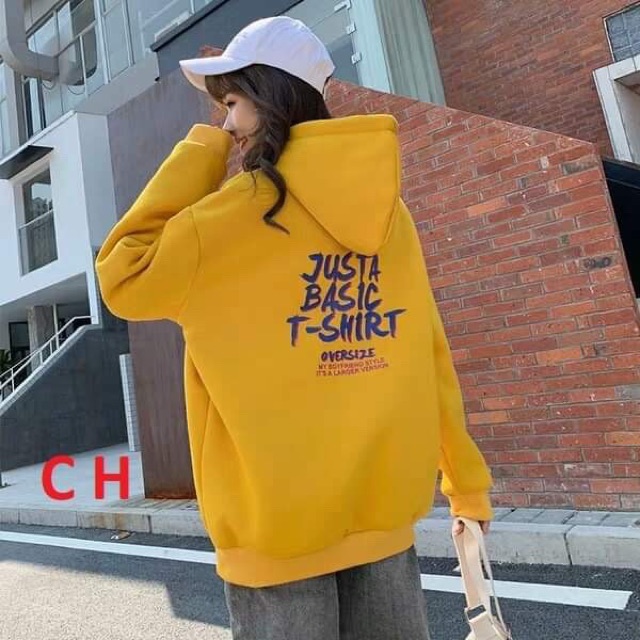 Áo hoodie Justar in lưng COH1019