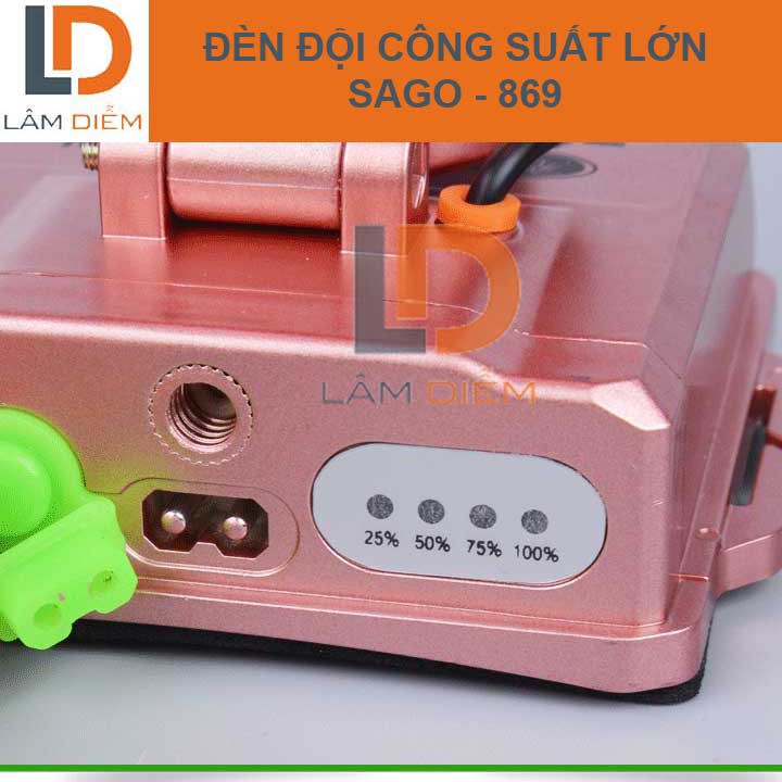 Đèn pin đội đầu siêu sáng pin trâu siêu sáng hiển thị phần trăm pin 869