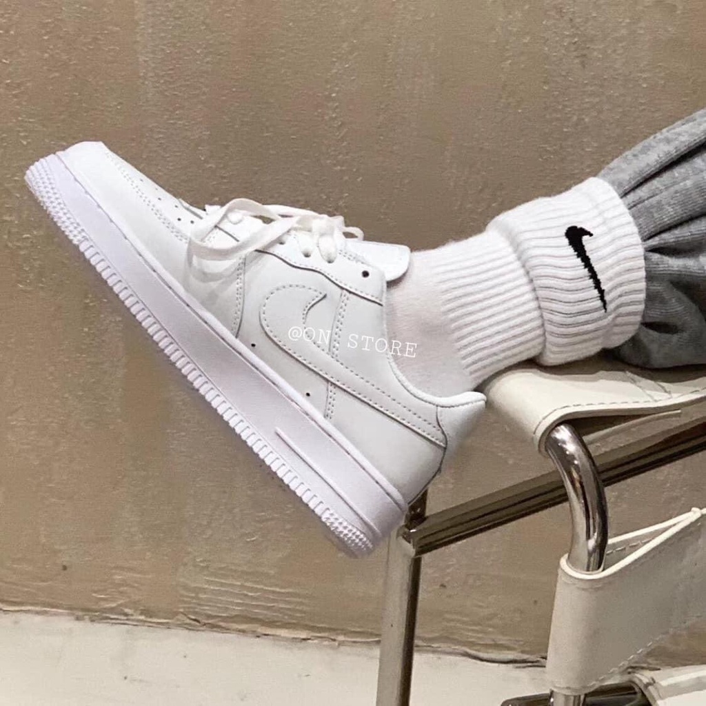 Giày thể thao AF1 trắng full 🔥𝐒𝐢ê𝐮 𝐑ẻ🔥  Air Force 1 Classic nam nữ hót trend 2021