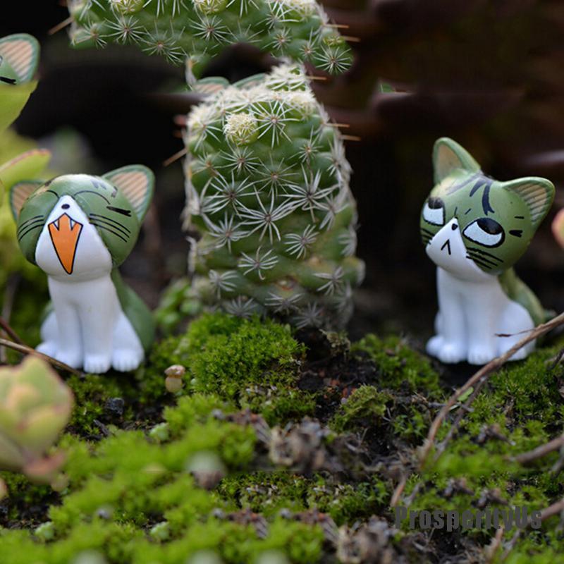 Bộ 8 Tượng Mèo Phô Mai Dễ Thương