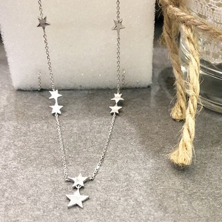 Dây chuyền bạc dải sao ESTELLE