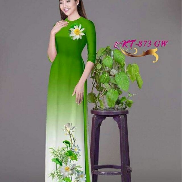 vải áo dài in 3d