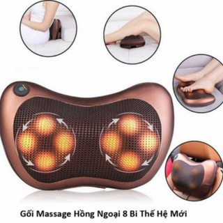 Gối massage hồng ngoại 8 bi cao cấp - DTGH