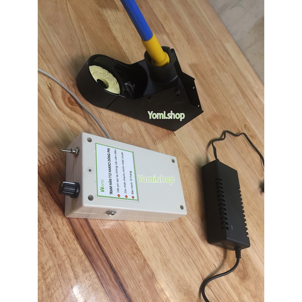 Trạm Hàn T12 Hakko Dùng Pin Nguyên Bộ