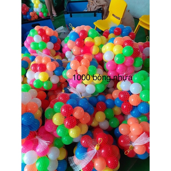 100 Trái Bóng Nhựa Pi 5,5cm Việt Nam Nhiều Màu Cho Bé