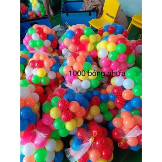 100 Trái Bóng Nhựa Pi 5,5cm Việt Nam Nhiều Màu Cho Bé
