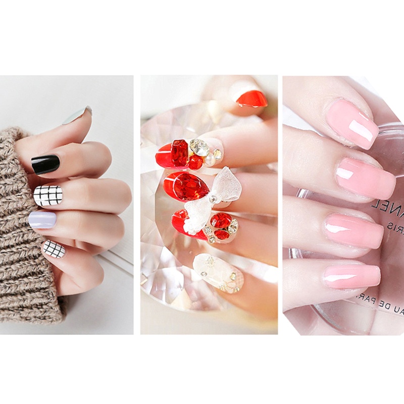 Set 10 Miếng Dán Móng Tay Hai Mặt Thoáng Khí Chống Thấm Nước